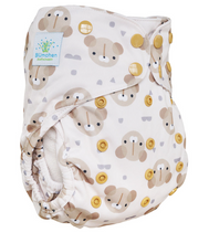 Lade das Bild in den Galerie-Viewer, Blümchen Überhosen One Size Prefold