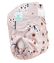 Lade das Bild in den Galerie-Viewer, Blümchen, AI2, All in Two, Überhose, Newborn, One Size, Klett, Snap, PUL, Natürlich Kind sein, Stoffwindeln , Glarus Nord, Fränzi Kistler