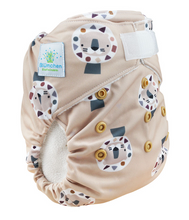 Lade das Bild in den Galerie-Viewer, Blümchen, All in One, AIO, One Size, Klett, Snap, PUL, Bambus, Baumwolle, Neugeborene,, klein geschnitten, Stoffwindel, Fränzi Kistler, Glarus Nord, Niederurnen, Natürlich Kind sein