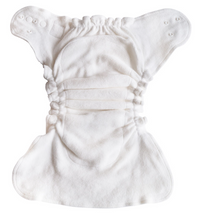 Lade das Bild in den Galerie-Viewer, Blümchen, Kuschelwindel, Baumwolle, Nachtwindel, Stoffwindel, Saugstark, weiss, Natürluch Kind sein, Glarus Nord, Niederurnen, Fränzi Kistler,