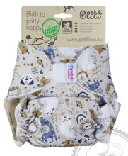Lade das Bild in den Galerie-Viewer, PetitLulu_hoeschenwindel_Stoffwindel_maxi_klettverschluss_Nachtwindel_zoo