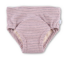 Lade das Bild in den Galerie-Viewer, Popolini_Trainingsslips_grau_rosa_gestreift_windelfrei