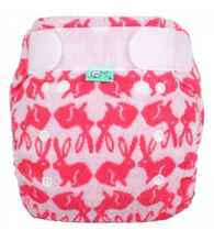 Lade das Bild in den Galerie-Viewer, Totbots_Bamboozle_Strech_hoeschenwind_nachtwindel_braucht Uberhose_stoffwindel_natuerlichkindsein_niederurnen_pinker Hase