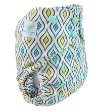 Lade das Bild in den Galerie-Viewer, Blümchen, AI2, All in Two, Überhose, Newborn, One Size, Klett, Snap, PUL, Natürlich Kind sein, Stoffwindeln , Glarus Nord, Fränzi Kistler