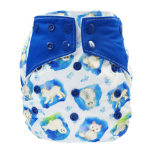 Lade das Bild in den Galerie-Viewer, Blümchen, All in One, AIO, One Size, Klett, Snap, PUL, Bambus, Baumwolle, Neugeborene,, klein geschnitten, Stoffwindel, Fränzi Kistler, Glarus Nord, Niederurnen, Natürlich Kind sein
