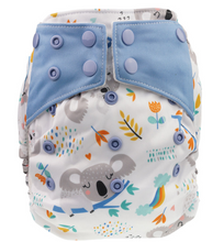Lade das Bild in den Galerie-Viewer, Blümchen, All in One, AIO, One Size, Klett, Snap, PUL, Bambus, Baumwolle, Neugeborene,, klein geschnitten, Stoffwindel, Fränzi Kistler, Glarus Nord, Niederurnen, Natürlich Kind sein