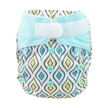 Lade das Bild in den Galerie-Viewer, Blümchen, All in One, AIO, One Size, Klett, Snap, PUL, Bambus, Baumwolle, Neugeborene,, klein geschnitten, Stoffwindel, Fränzi Kistler, Glarus Nord, Niederurnen, Natürlich Kind sein