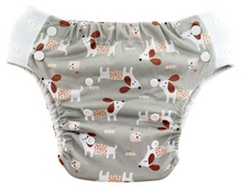 Lade das Bild in den Galerie-Viewer, Bluemchen_Schwimmwindel_trainerhoeschen_cozy_dog
