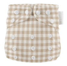 Lade das Bild in den Galerie-Viewer, Modern_Cloth_Nappies_AIO_One_Size_vichy_caro_taupe
